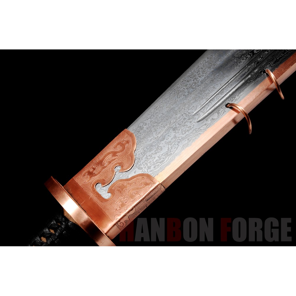 HAND CHINESE NINE RINGS DAO SWORD